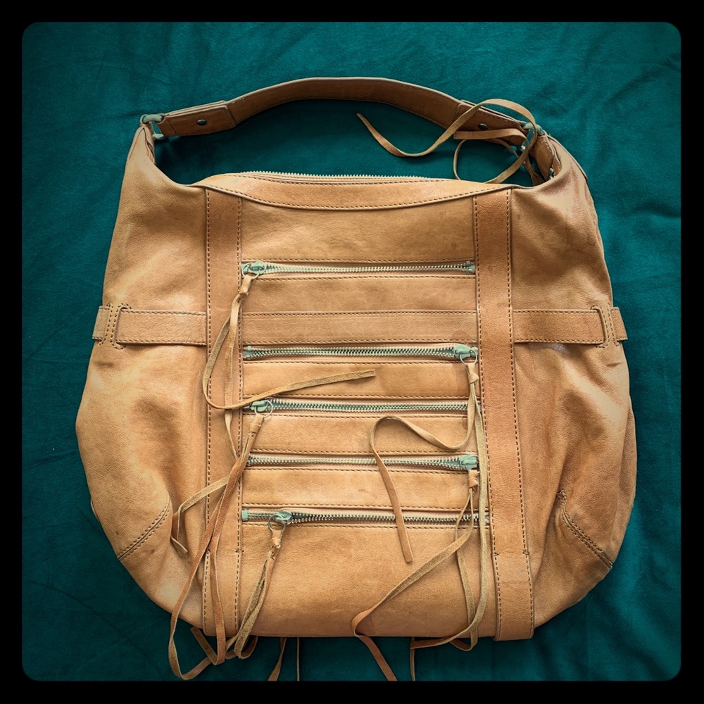 Botkier Leather Brown Boho Hobo Satchel Handbag